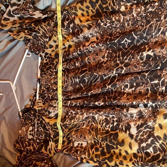 Forla Paris sheer leopard dress sz M - Picture 7 of 7